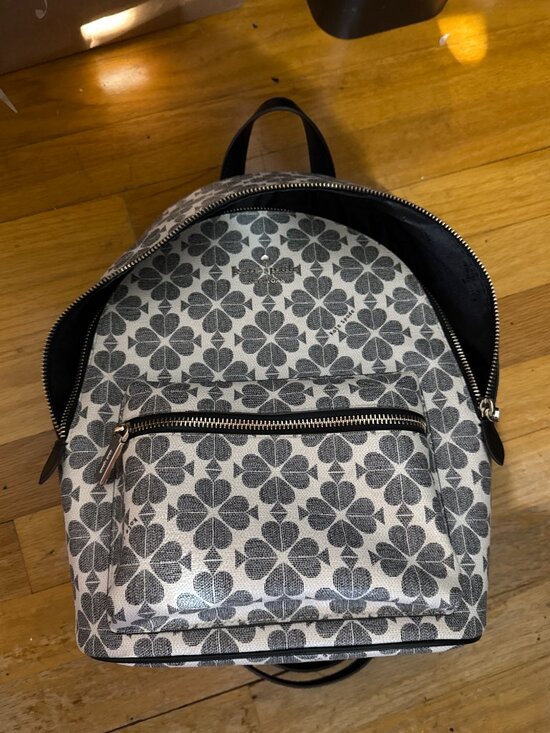 Kate Spade Spade Flower Medium Backpack Navy # KG482